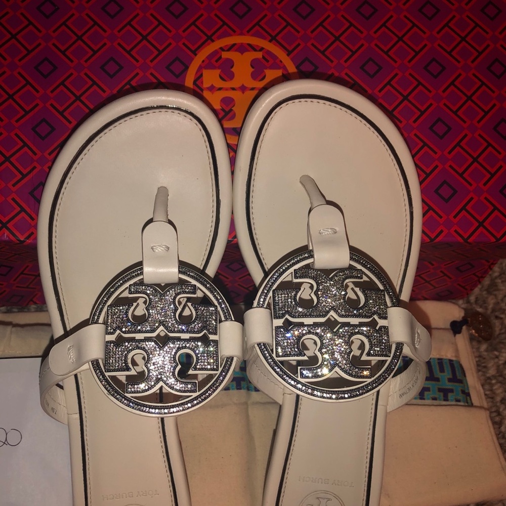 SOLD!!!!! Tory Burch Embellished Miller Sandals